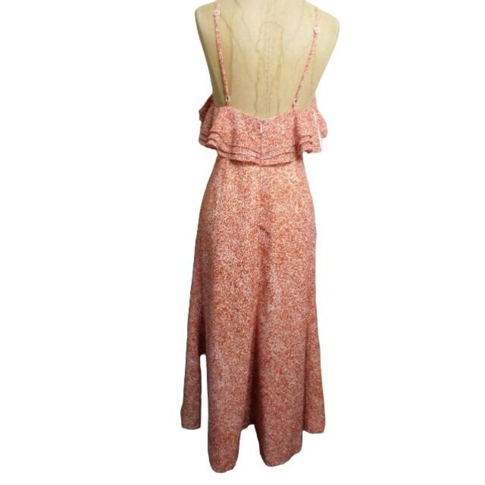 C/Med Collective Size S Small Lined Ruffle Trim Maxi Dress Urban Outfitters - Picture 2 of 3